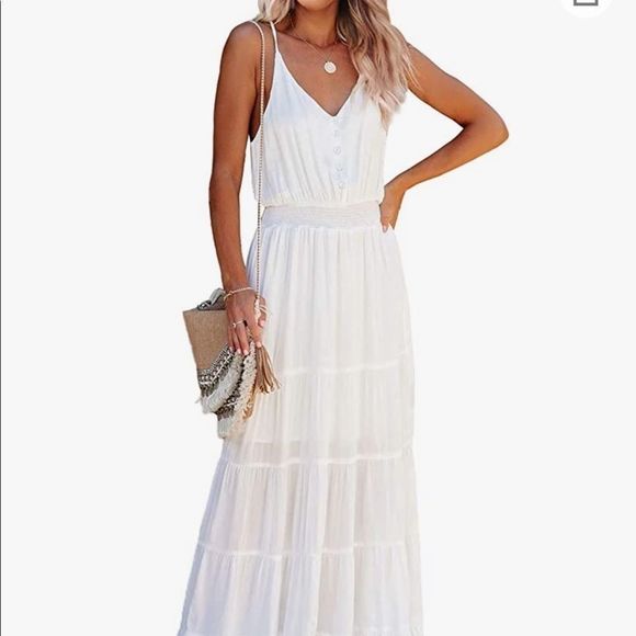 fitted lace wedding dress Lace Bralette Top Maxi Dress White Large